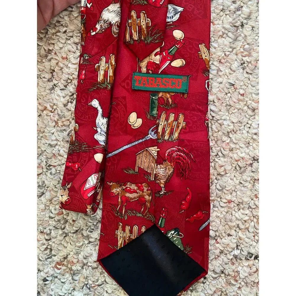 Tobasco Hot Sauce Farm Tie